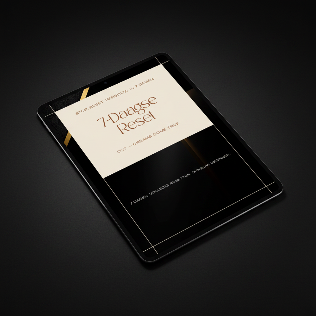 DCT — 7-Daagse Reset Tablet Mockup