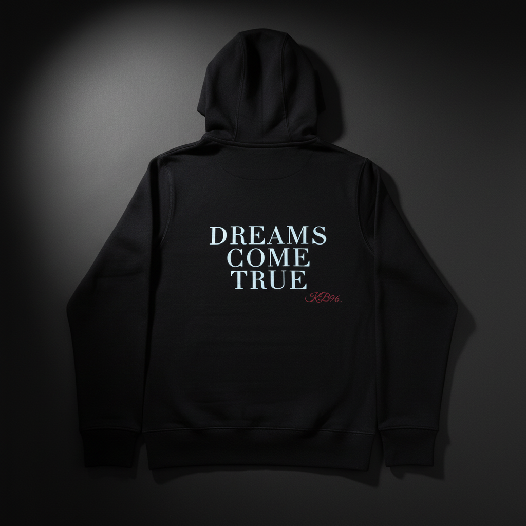 DCT Hoodie flat lay back dark studio