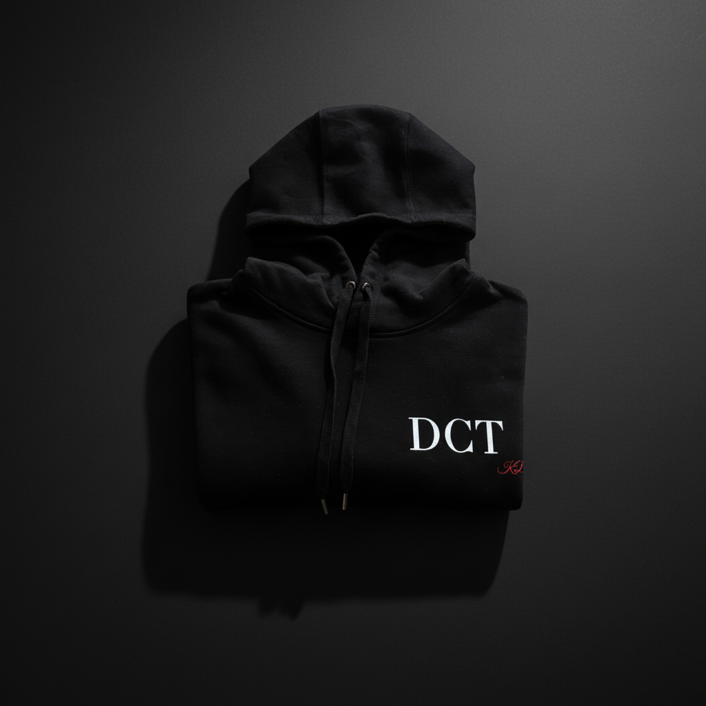 DCT Hoodie gevouwen dark studio