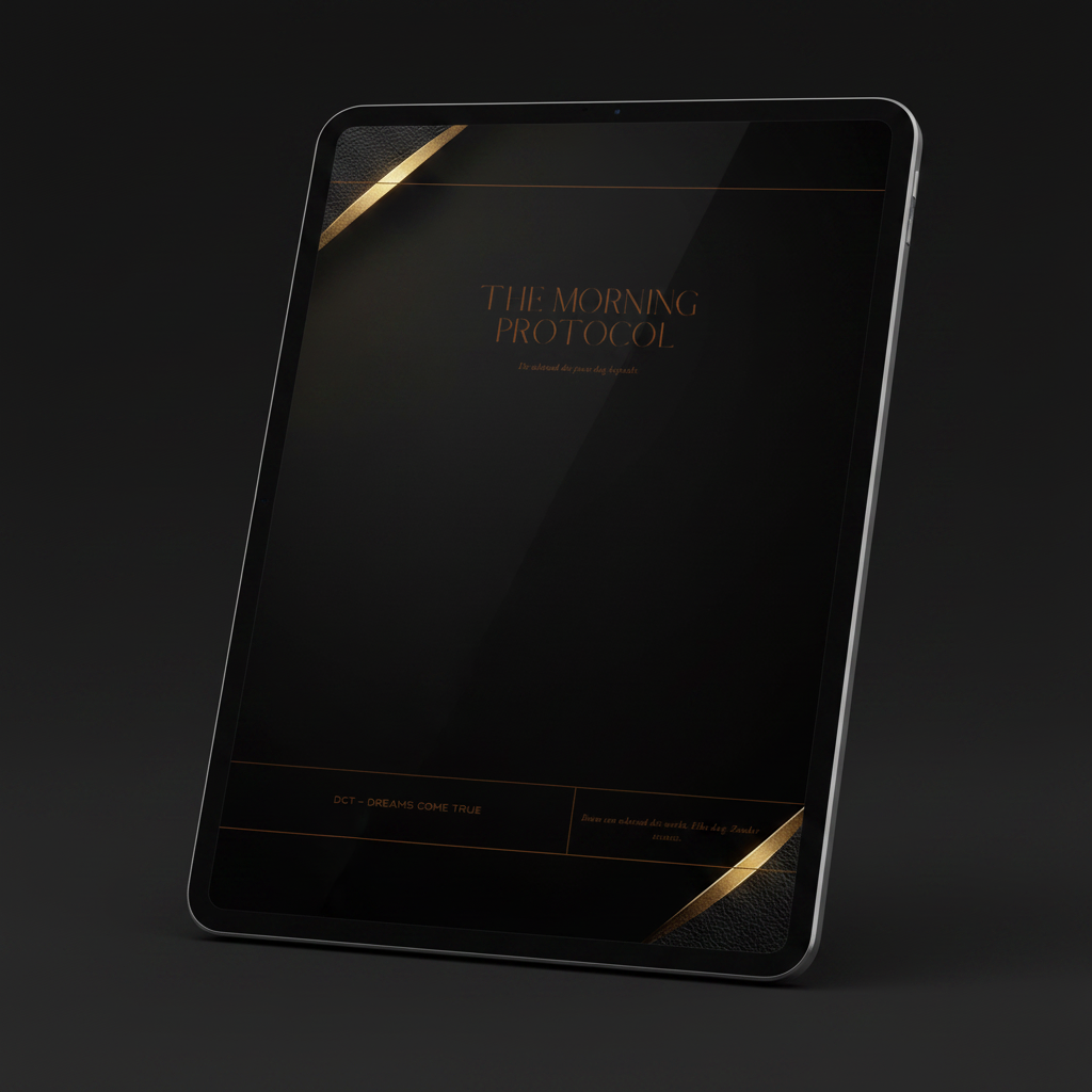 DCT — The Morning Protocol Tablet Mockup